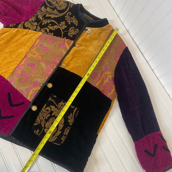 Alex Ku Women’s Embroidered Patchwork Vintage Cardigan Jacket Size 1X - Picture 5 of 7
